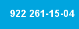 922 261-15-04 922 261-15-04